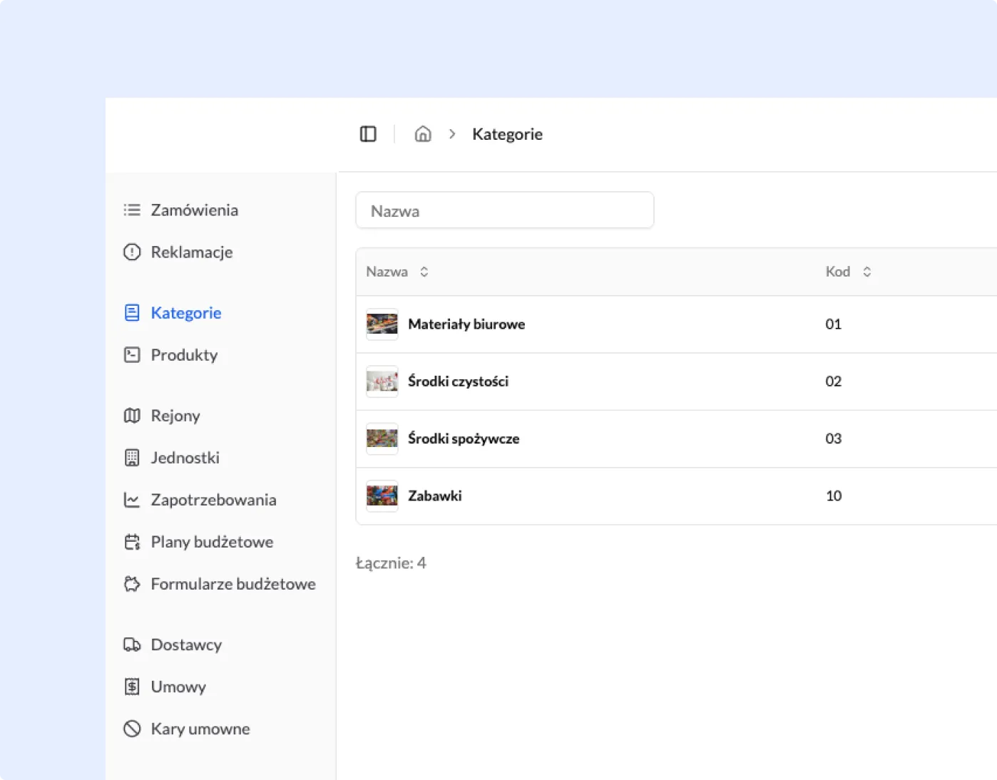 System zarządzania zakupami